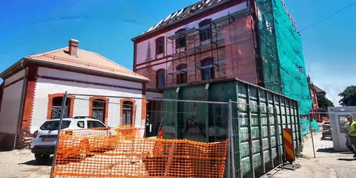 Gara Simeria în şantier