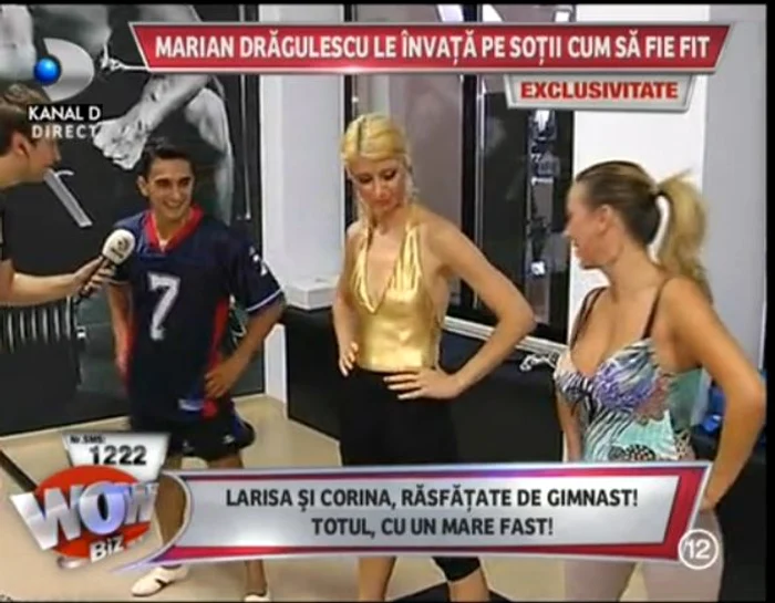 Marian Dragulescu le-a pus sa faca sport pe Larisa si Corina