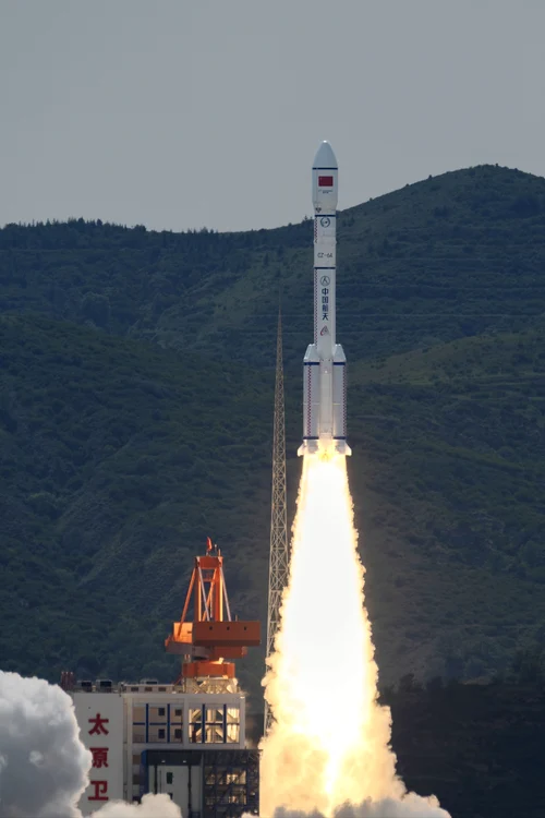 China a lansat sateliți de internet pe orbita joasă a Pământului FOTO x/ CGTN Global Watch