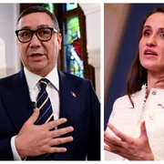 Oana Țoiu și Victor Ponta FOTO AFP
