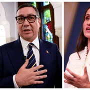 Oana Țoiu și Victor Ponta FOTO AFP