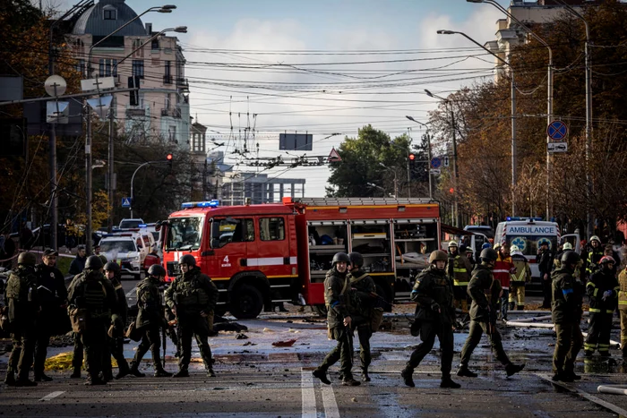Capitala Ucrainei a fost atacată cu rachete FOTO Getty Images (arhivă)