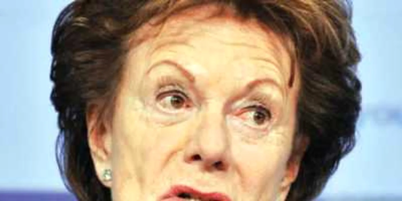 Vicepreşedinta Comisiei Europene, olandeza Neelie Kroes