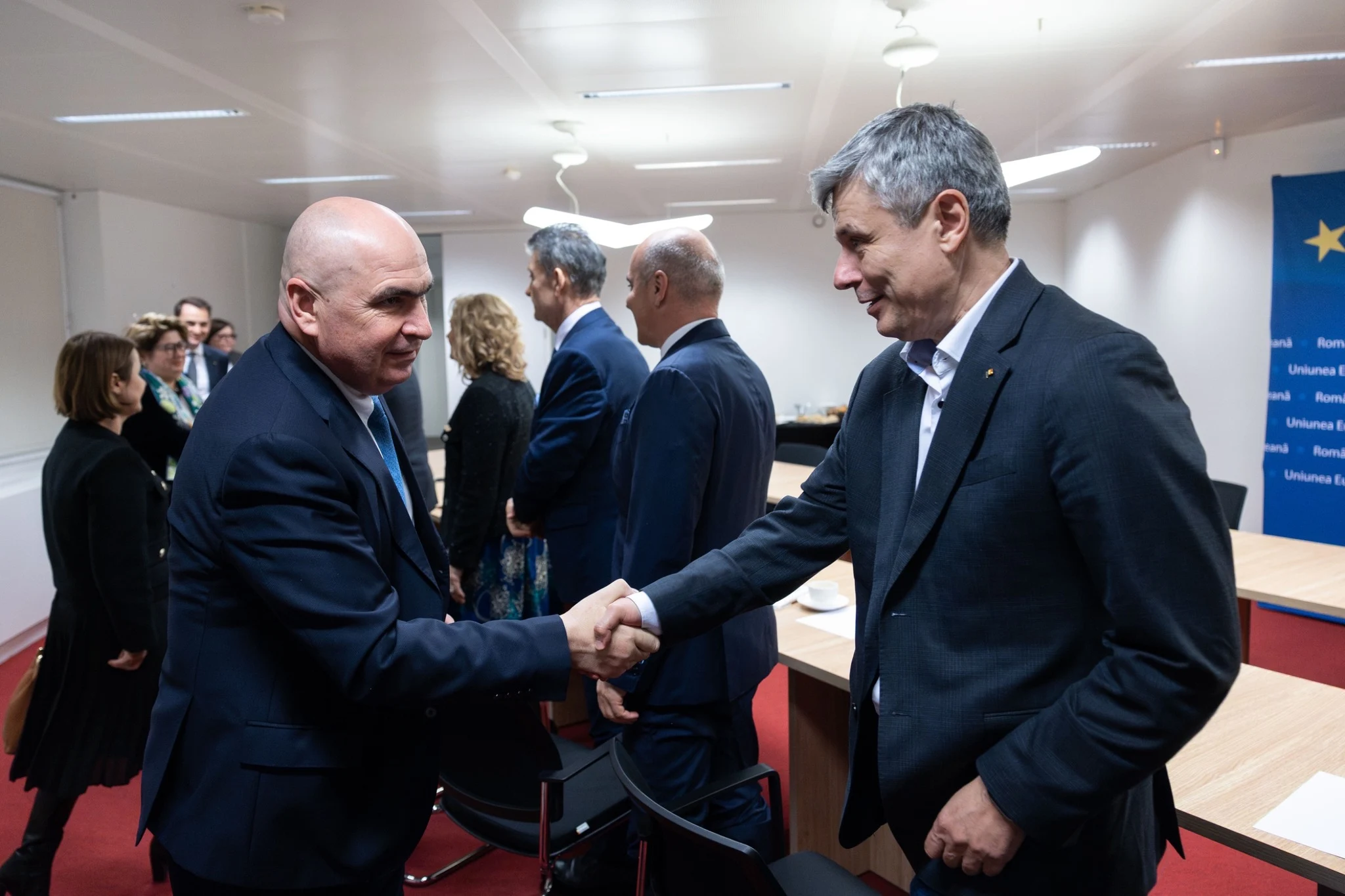 Ilie Bolojan se află în vizită la Bruxelles. Premierul s-a întâlnit cu europarlamentari români