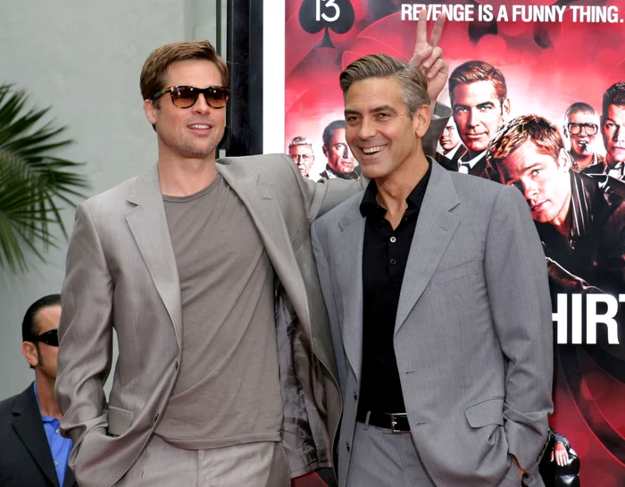 Brad Pitt și George Clooney