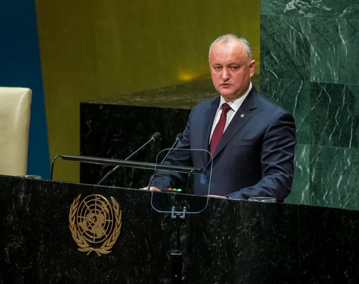 Igor Dodon la ONU