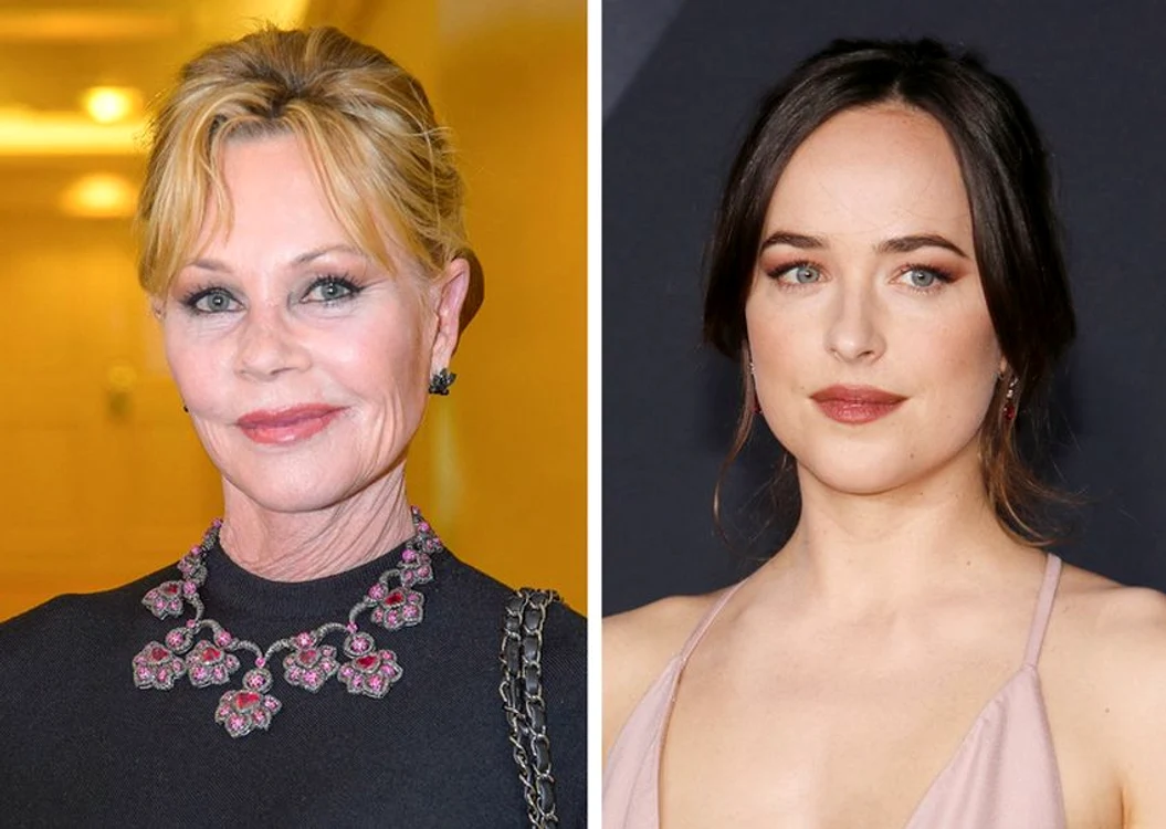 
    Melanie Griffith şi Dakota Johnson  