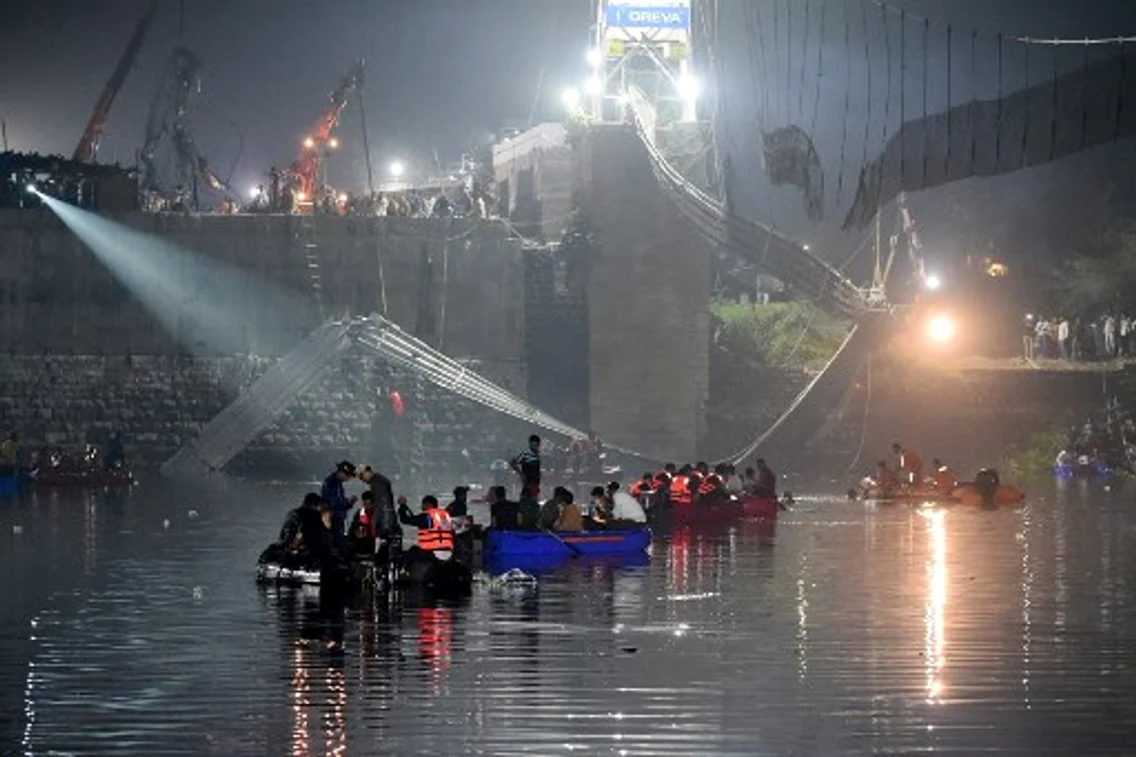 Pod prăbușit în India Foto AFP