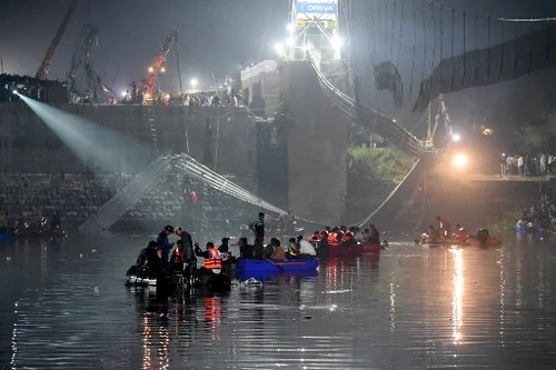 Pod prăbușit în India Foto AFP