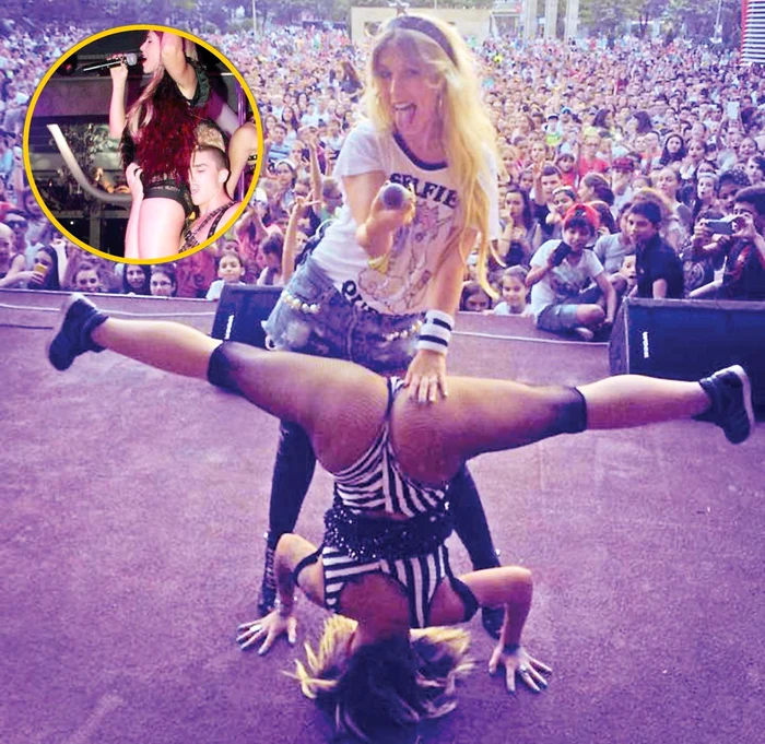 Andreea Bănică (36 de ani). Soţia lui Lucian Mitrea a fost luată pe sus la un concert de un petrecăreț, care i-a mângâiat coapsele şi posteriorul