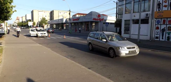 Locul unde s-a produs accidentul de circulaţie FOTO Corina Macavei