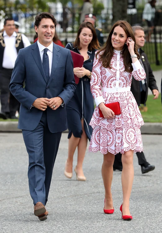 Kate Middleton și premierul Canadei, Justin Trudeau