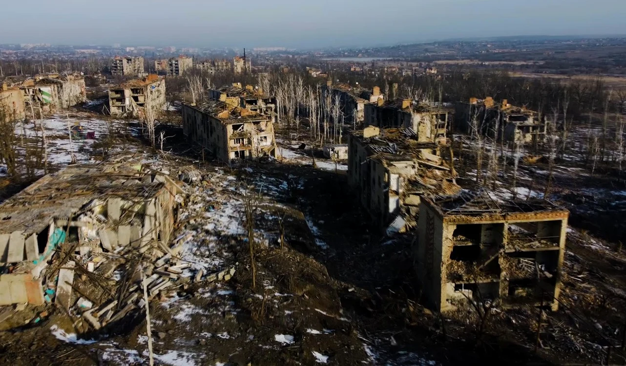 Așa arată acum ceea ce odinioară era un oraș, Bahmut. FOTO Profimedia