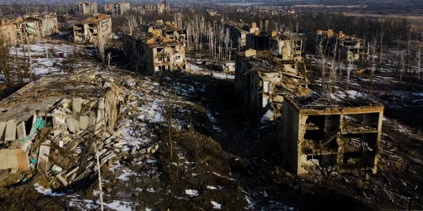 Război în Ucraina - imaginile distrugerilor în Bahmut FOTO Profimedia 