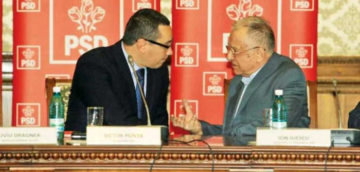 Ponta s-a cosultat cu Iliescu cu privire la opoziţia din partid