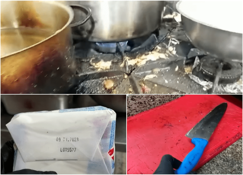 Mâncare din produse expirate, gătită în condiții mizere de o firmă de catering pentru 12 şcoli VIDEO