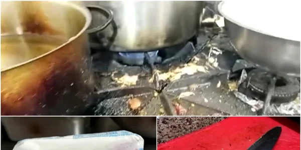 Mâncare din produse expirate, gătită în condiții mizere de o firmă de catering pentru 12 şcoli VIDEO