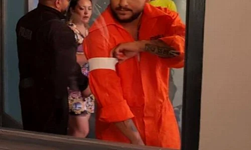 În videoclip, Dani este arestat, aşa cum ar putea fi şi în viaţa reală jpeg