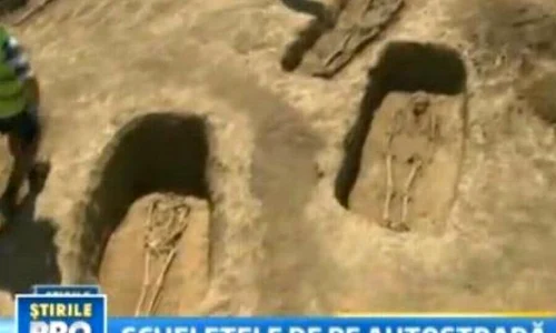 Sute de schelete din secolul al IX lea, descoperite pe şantierul Autostrăzii Soarelui jpeg