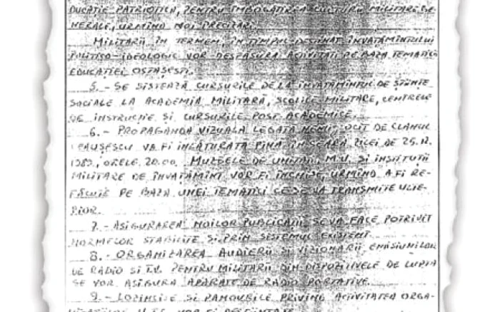 Punctul trei: „Cotizaţia de Partid, UTC şi Sindicat se strânge şi se predă în conturile de până acum“