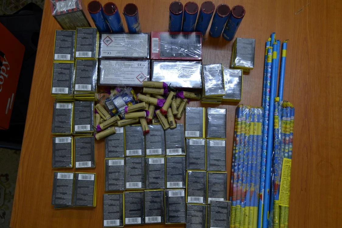 Materiale pirotehnice confiscate la Alba Iulia