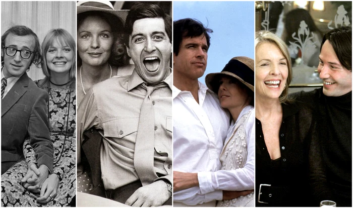 Diane Keaton și iubiții ei VIP, Woody Allen, Al Pacino, Warren Beatty, Keanu Reeves  FOTO Profimedia jpg