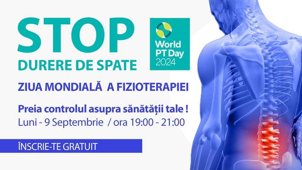 De Ziua Mondială a Fizioterapiei, românii sunt invitați să se informeze gratuit cu privire la metodele non-invazive de gestionare a durerilor lombare