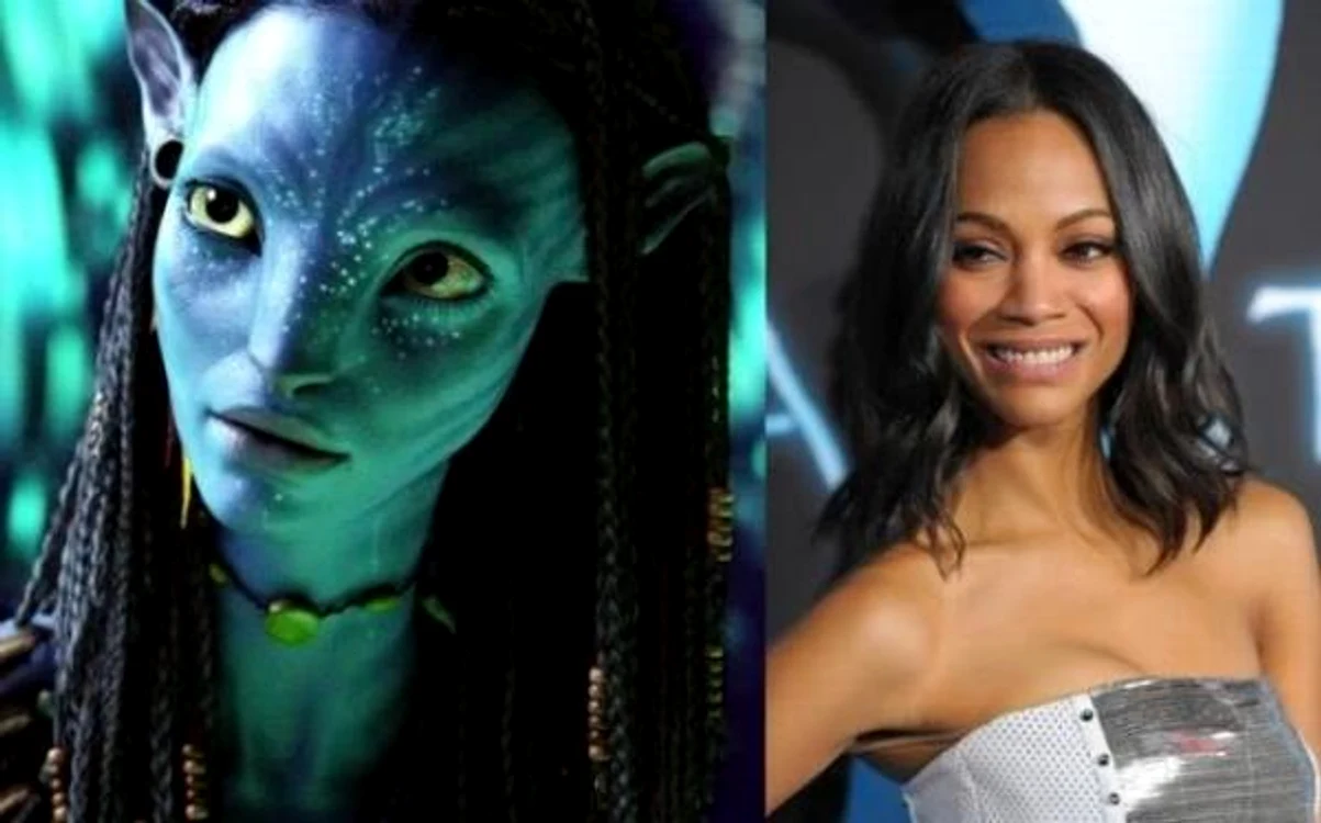 zoe saldana avatar, zoe saldana neytiri, zoe saldana transformare, zoe saldana masca