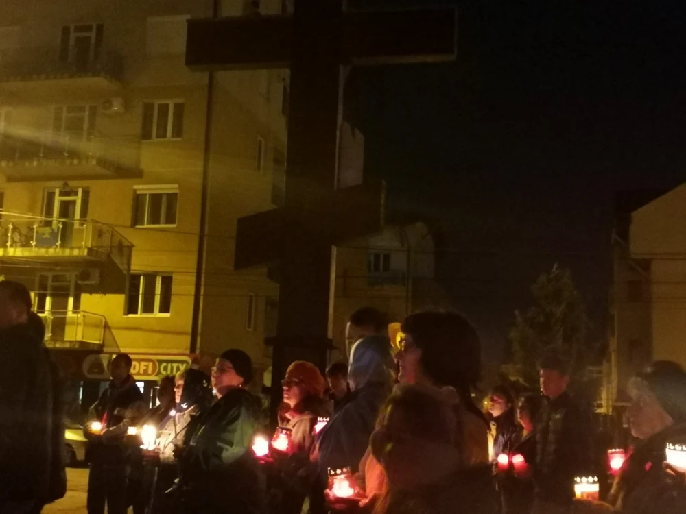 Slujba de Înviere de la Biserica Ucraineană din Timişoara FOTO Ş.Both