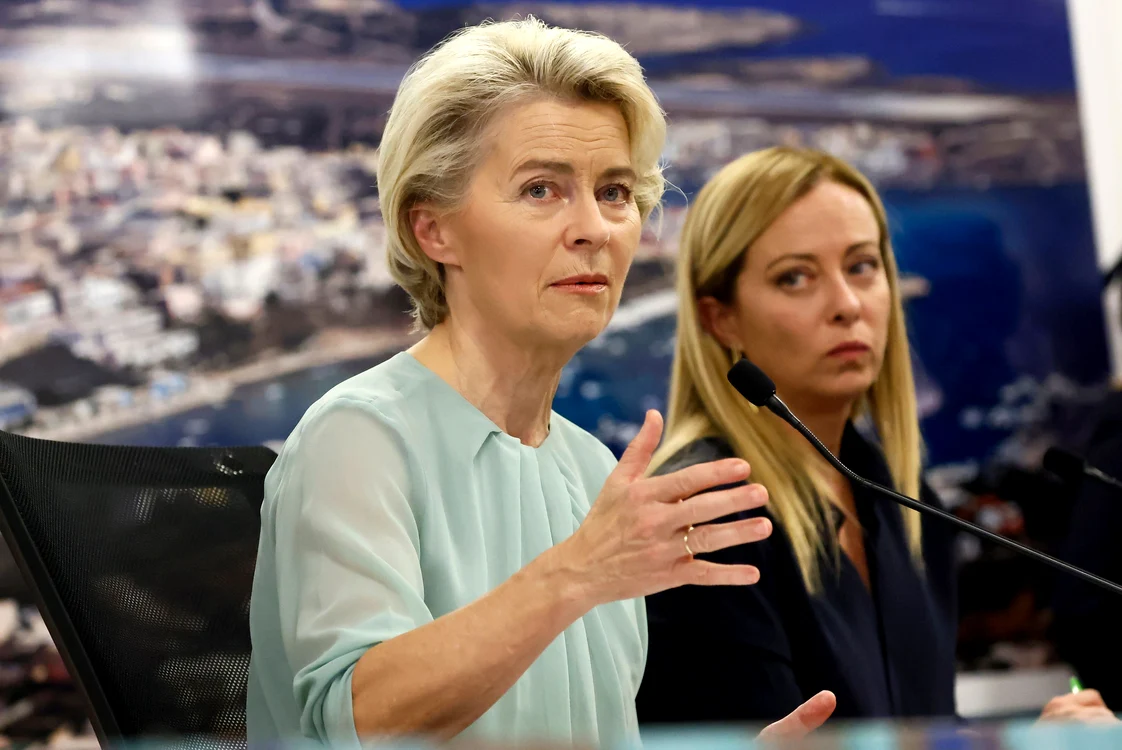 Ursula von der Leyen anunță deschiderea unui coridor aerian umanitar în Gaza FOTO EPA EFE