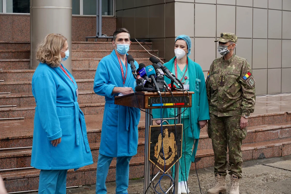După vaccinare, medicul a făcut o scurtă declarație