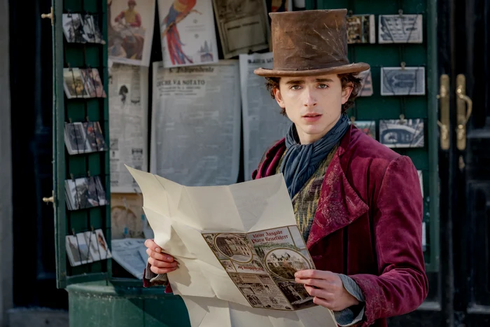 Timothée Chalamet în "Wonka". Acum, pe marile ecrane, în "Dune"