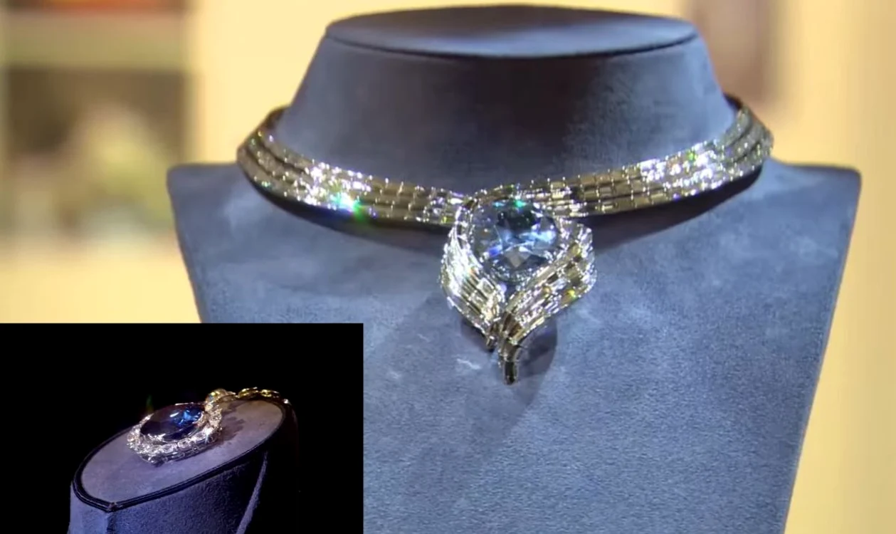 Diamantul Hope, considerat  cel mai frumos diamant din lume / Foto: Captură video