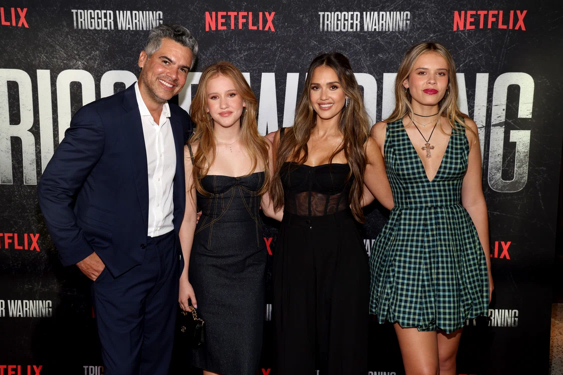 Cash Warren, Haven Garner Warren, Jessica Alba și Honor Warren, GettyImages jpg