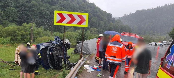 Unul dintre accidentele grave de anul trecut. FOTO ISU Suceava