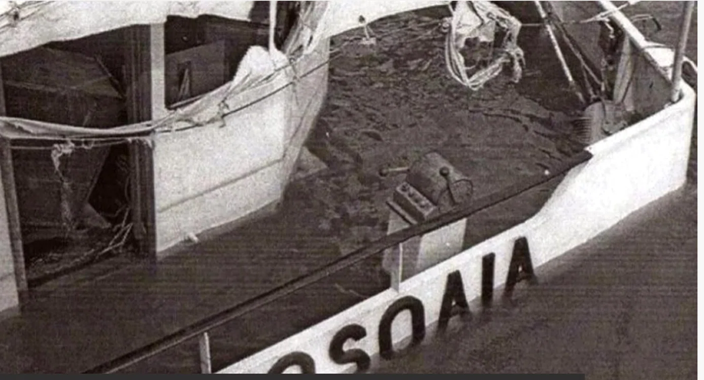 Nava „Mogoșoaia” s-a scufundat în trei minute. Foto: Historia