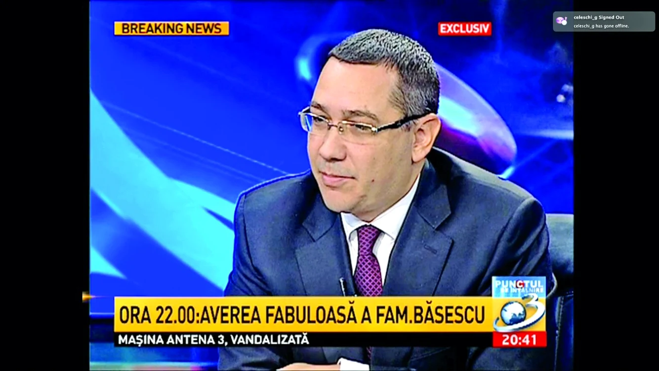 Premierul Victor Ponta şi-a trimis oamenii să verifice afacerea Ioanei Băsescu FOTO: captură Antena 3