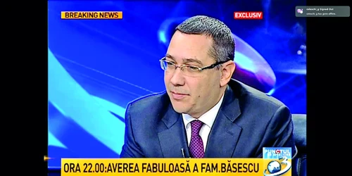 victor Ponta la antena 3