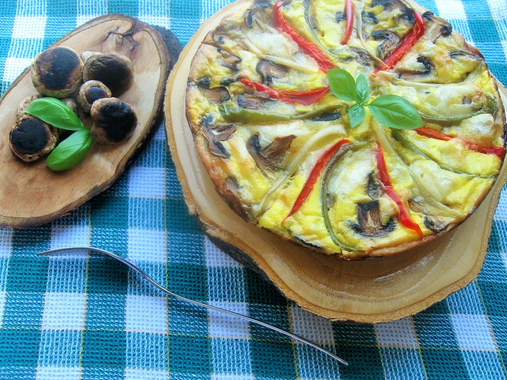
    Tartă cu ciuperci  
