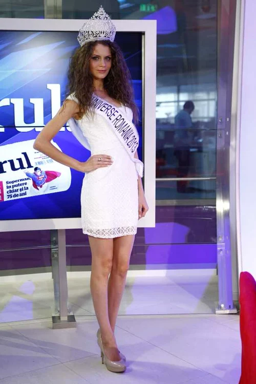 Miss Universe Romania Oana Roxana Andrei la Adevarul LIVE FOTO Eduard Enea