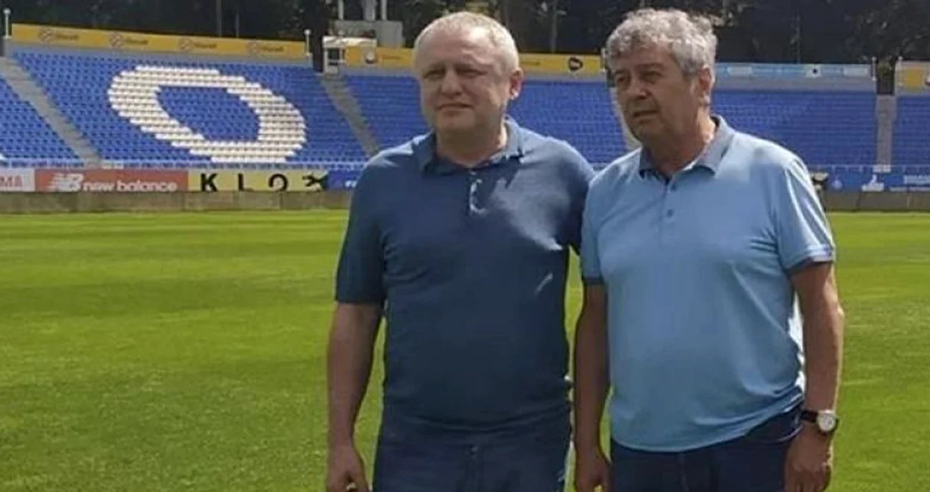 Drumurile lui Igor Surkis și Mircea Lucescu s-au despărțit vineri seară. Foto Dinamo Kiev