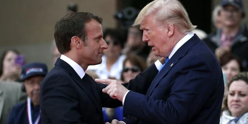 Au existat tensiuni între Donald Trump şi Emmanuel Macron jpeg