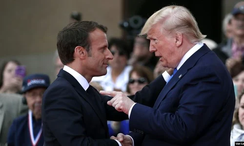 Au existat tensiuni între Donald Trump şi Emmanuel Macron  jpeg