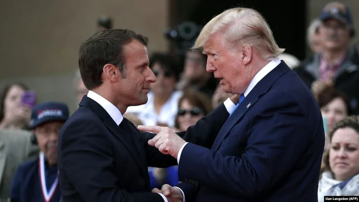 Au existat tensiuni între Donald Trump şi Emmanuel Macron 