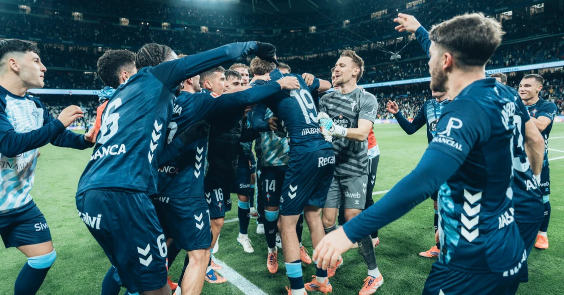 Ionuț Radu și colegii său au lat lovitura la Lyon. Foto Facebook RC Celta 