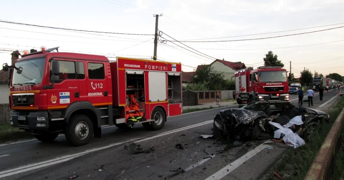 Accidentul a avut loc luni seara la iesirea din Rm Valcea. Foto Adevarul