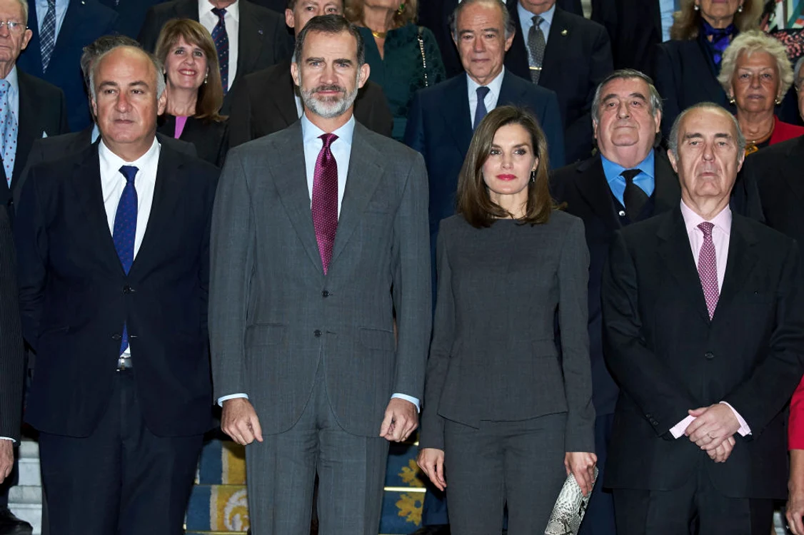 Spanish Royals Attend A Meeting At The National Library In Madrid jpeg