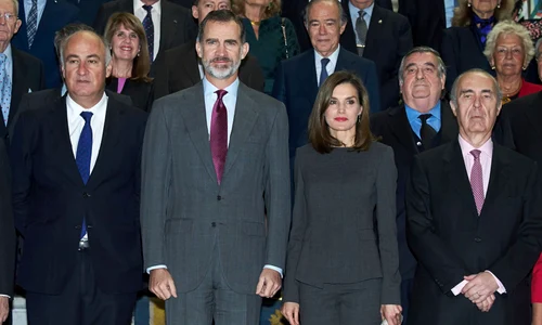 Spanish Royals Attend A Meeting At The National Library In Madrid jpeg