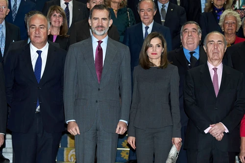 Spanish Royals Attend A Meeting At The National Library In Madrid jpeg