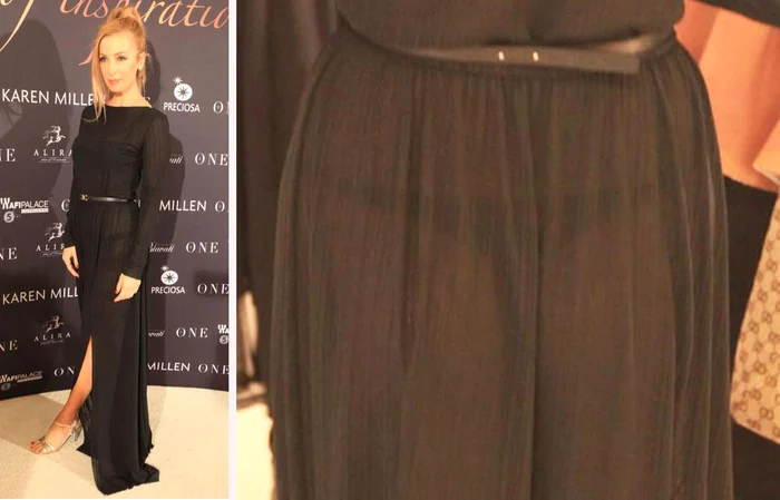 Annes şi-a arătat lenjeria intimă invitaţilor prezenţi la eveniment